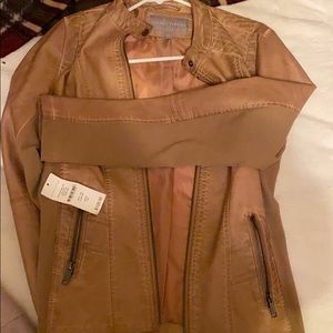 brand new valerie stevens tan jacket with tags